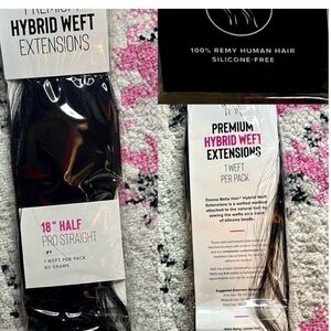 18” Premium Weft half Pack| Hair Extensions #1| 23’ Version